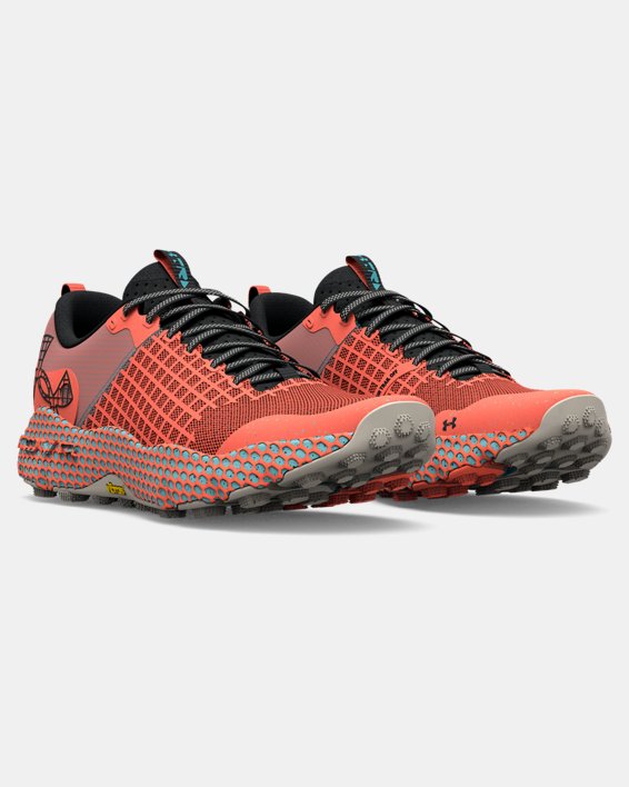Unisex UA HOVR™ Ridge Trail Running Shoes, Orange, pdpMainDesktop image number 3